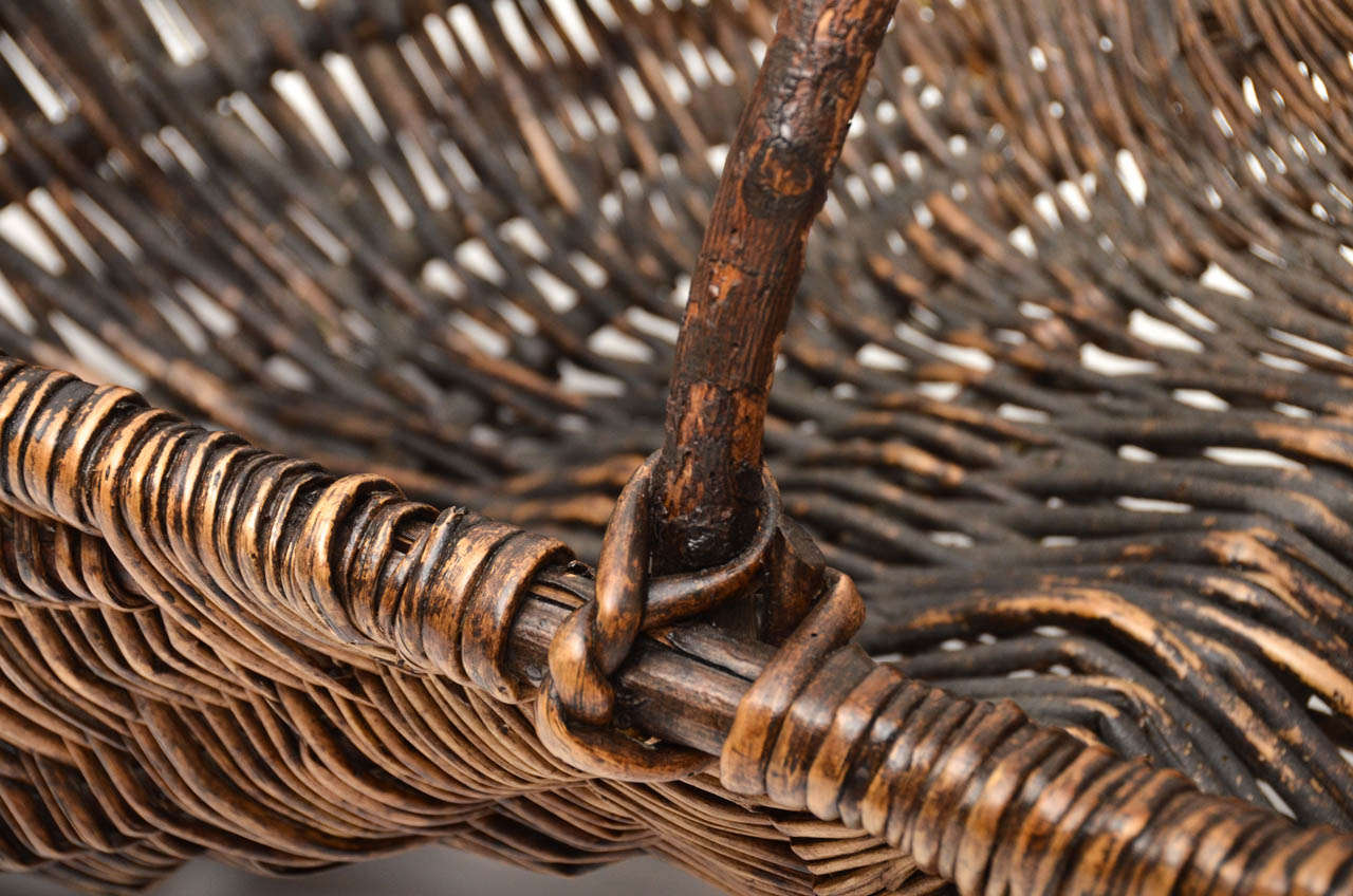 panier de vendangeur en bois